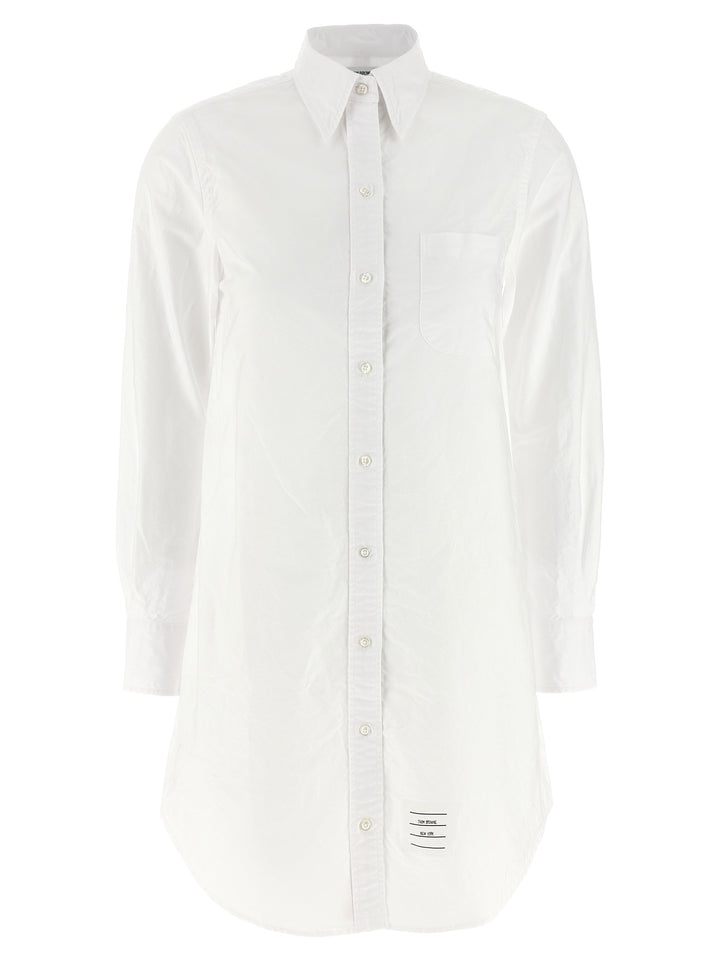 Thom Browne Shirt Dress Dresses - White | fed518058703de52cbb9654274d508982415efca