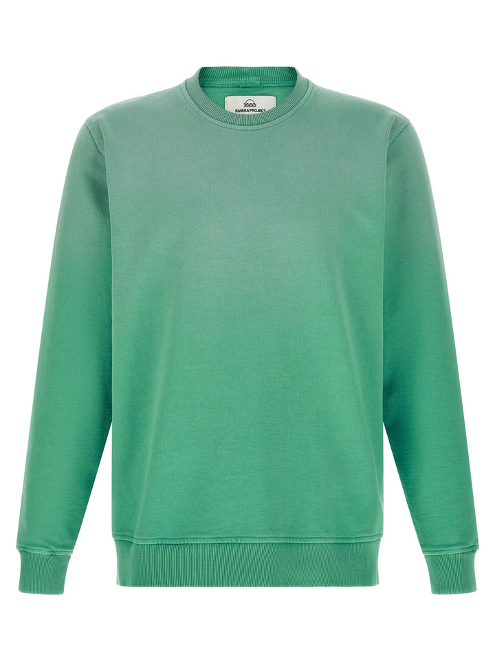 Riviera Project Cotton Sweatshirt - Green | 4bd243b852659355a26ecb8a142323b1f107dd52