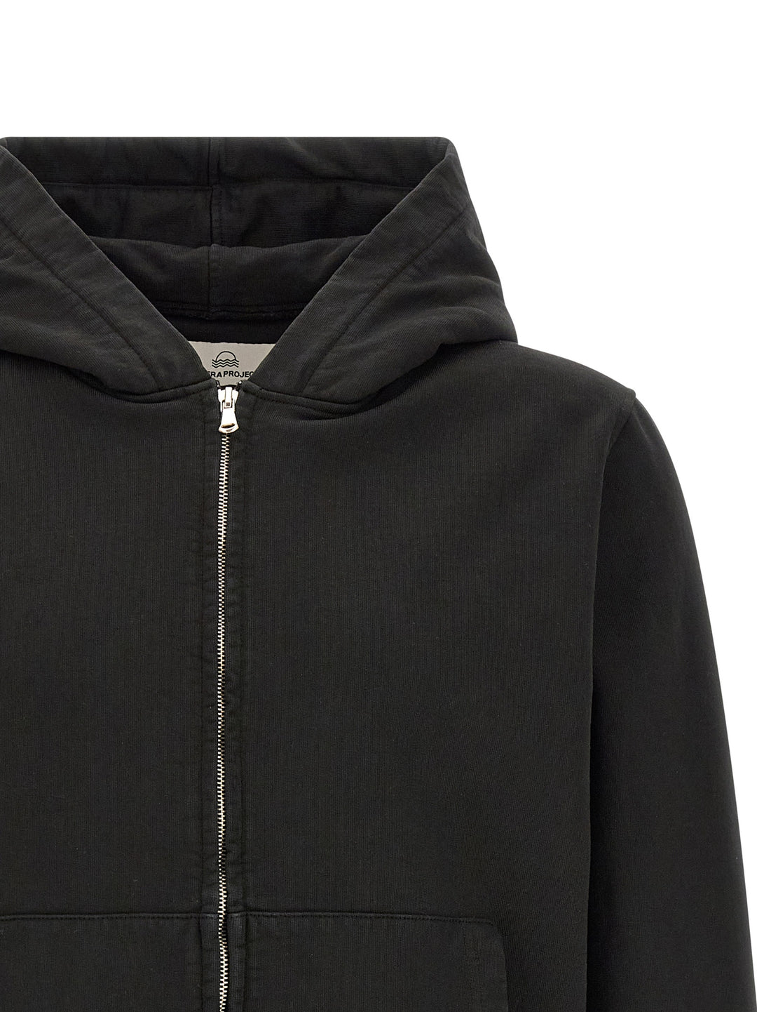 Riviera Project Cotton Hoodie Sweatshirt - Black | b12bffe967b8cbb1305e73a44b68b912898f9a61