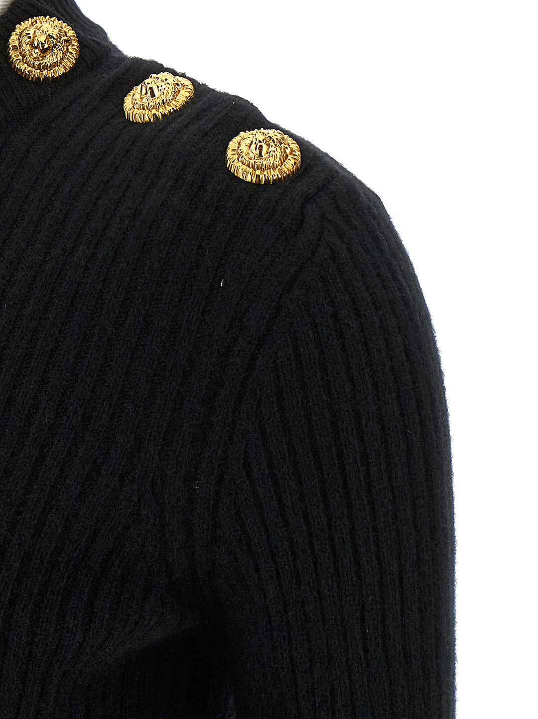 Balmain Ribbed Sweater Sweaters and Cardigans - Black | 720a81bf117365acc07ed1c216b1db3943503877