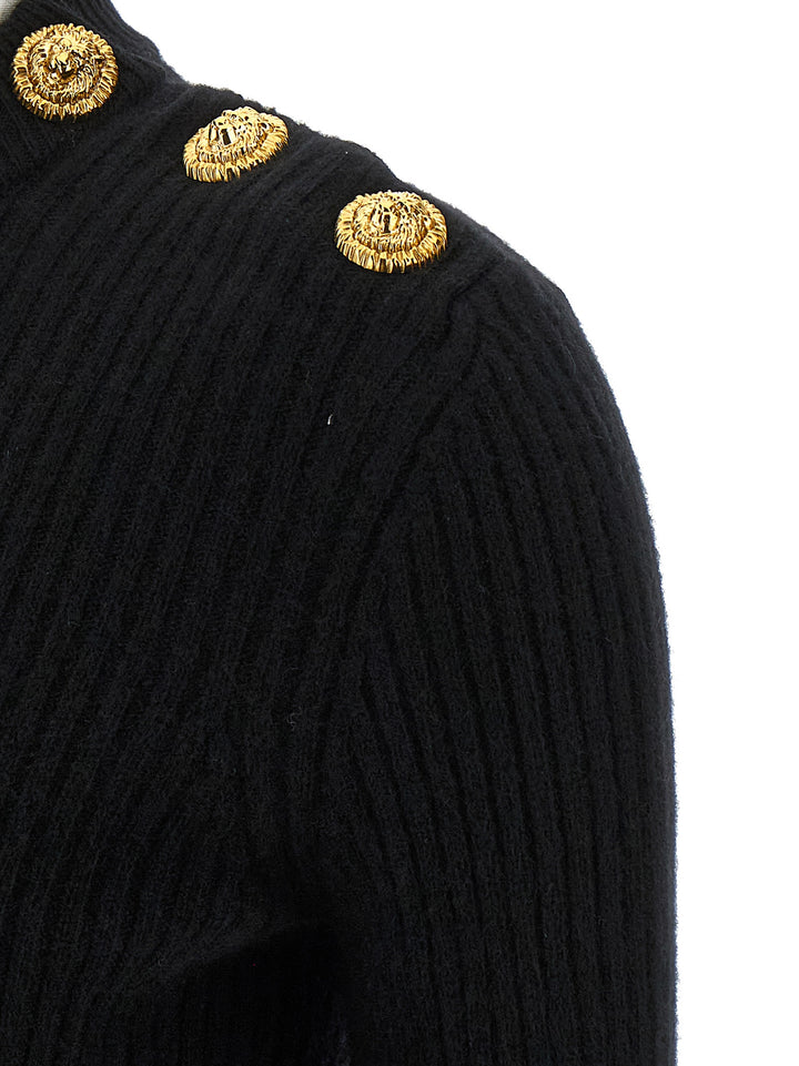 Balmain Ribbed Sweater Sweaters and Cardigans - Black | 720a81bf117365acc07ed1c216b1db3943503877