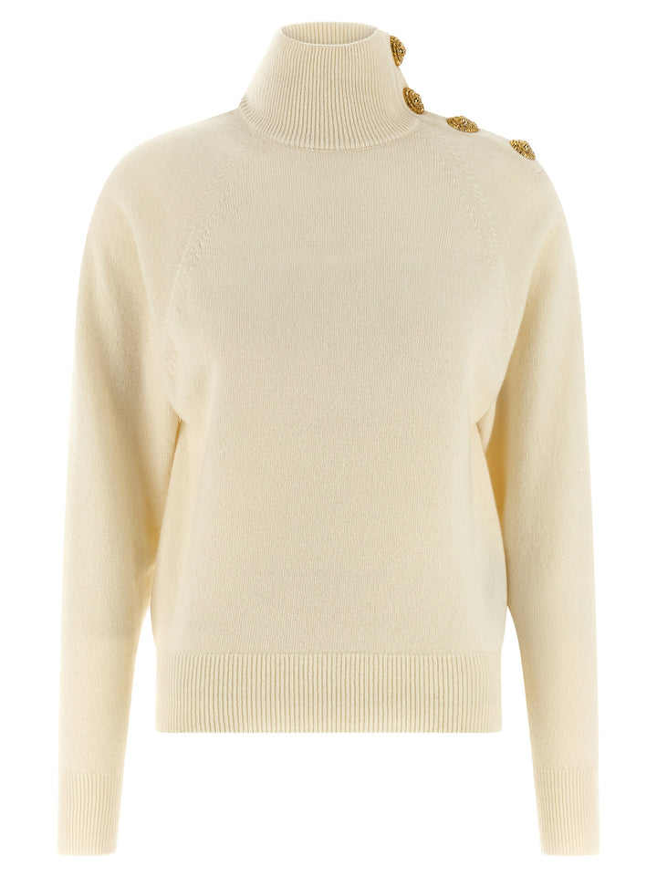 Balmain Cashmere Wool Sweater Sweaters and Cardigans - White | 87d8d4cfd3277611ec88700b6828205f691e0c86