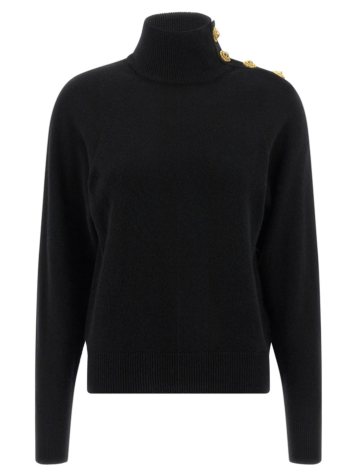 Balmain Cashmere Wool Sweater Sweaters and Cardigans - Black | 73cb4d57cb35b713860156c24bc794076fff1706
