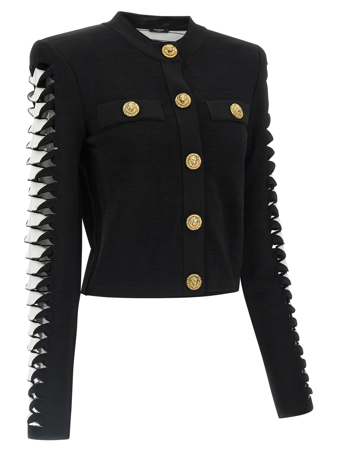 Balmain Cut-Out Blazer BlazerS - Black | 776312fd44cf6752cc654de8ba9b1477c0645ec1