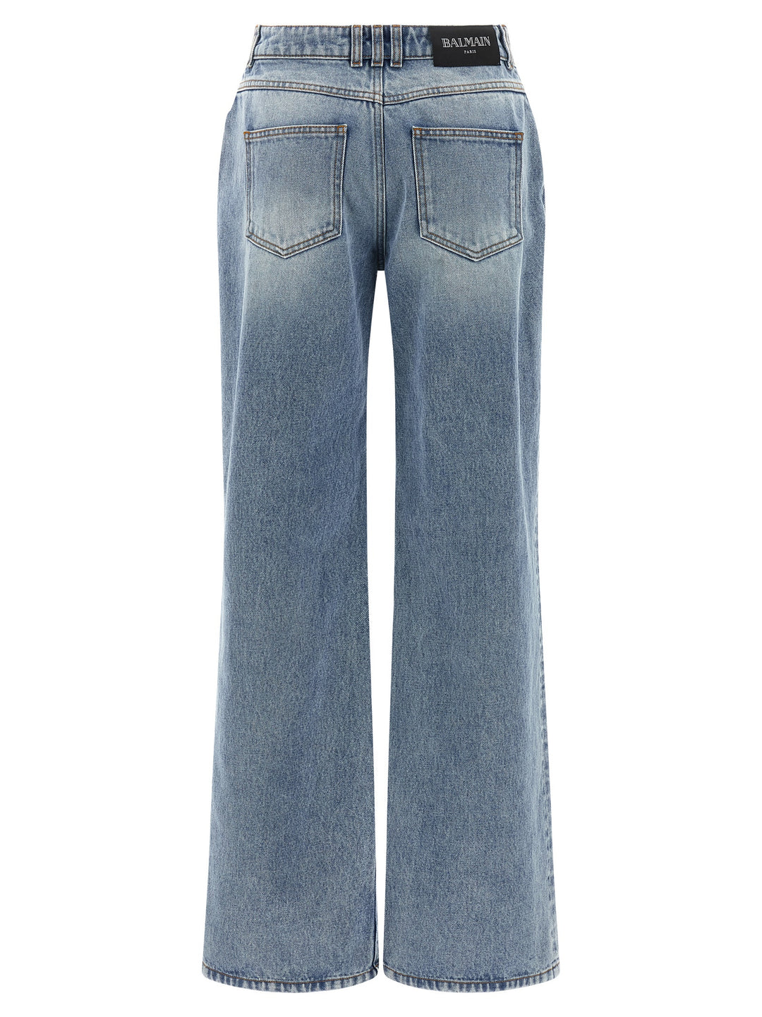 Balmain Straight Leg Jeans - Light Blue | cadb4c16639464946db2d72e2d6556ddefad7b36