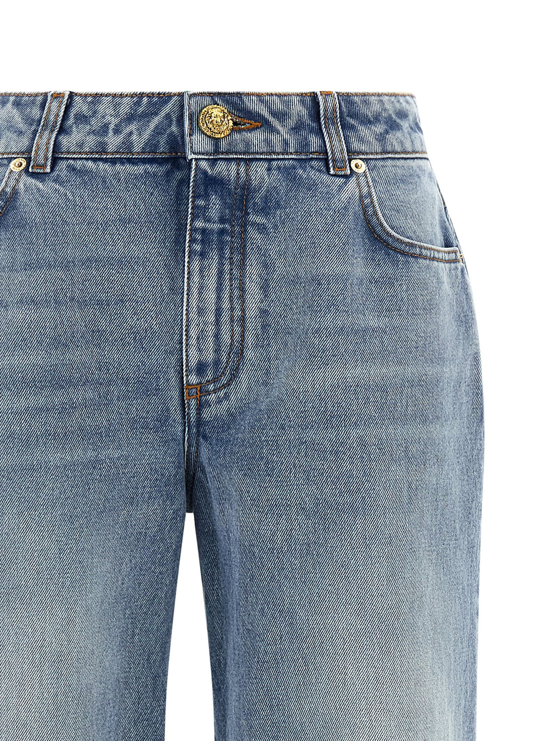 Balmain Straight Leg Jeans - Light Blue | f2fff4a258148c9da51801c0c0815164d1d50d27