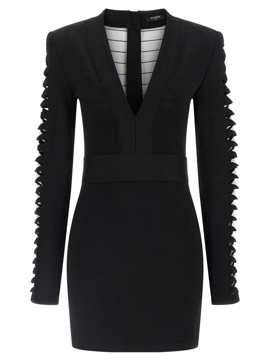 Cut-Out Dress Dresses Black