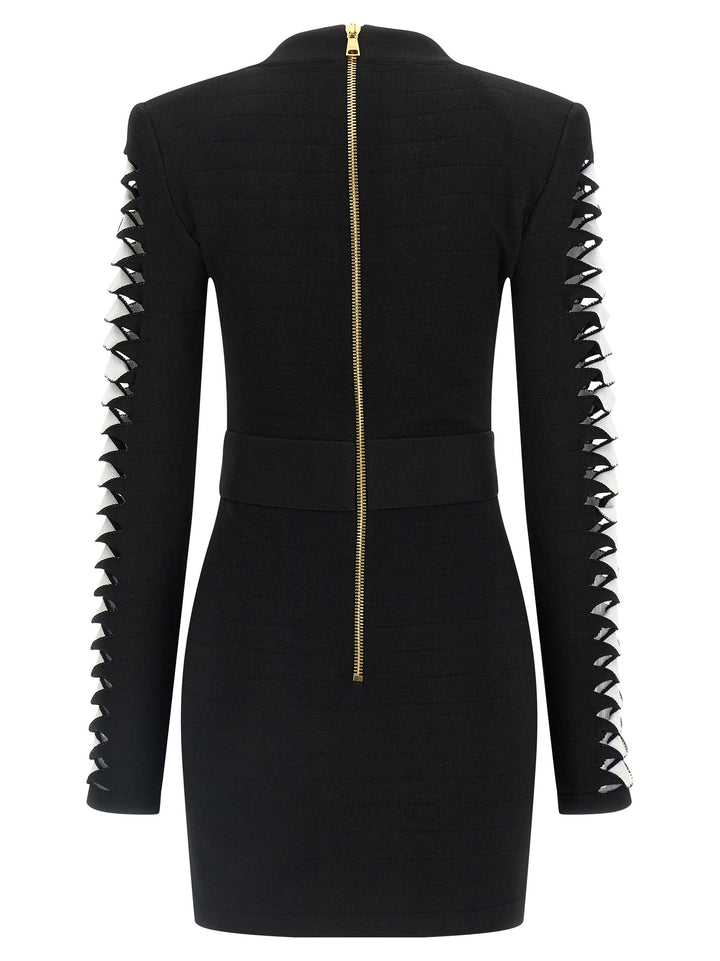 Balmain Cut-Out Dress Dresses - Black | 423c06249ef9fb6da57059304f81d47c17421a69