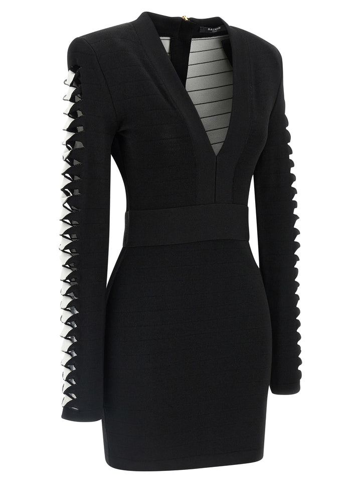 Balmain Cut-Out Dress Dresses - Black | bce7a689f3a1a6c7afce96159884d90d54499c80