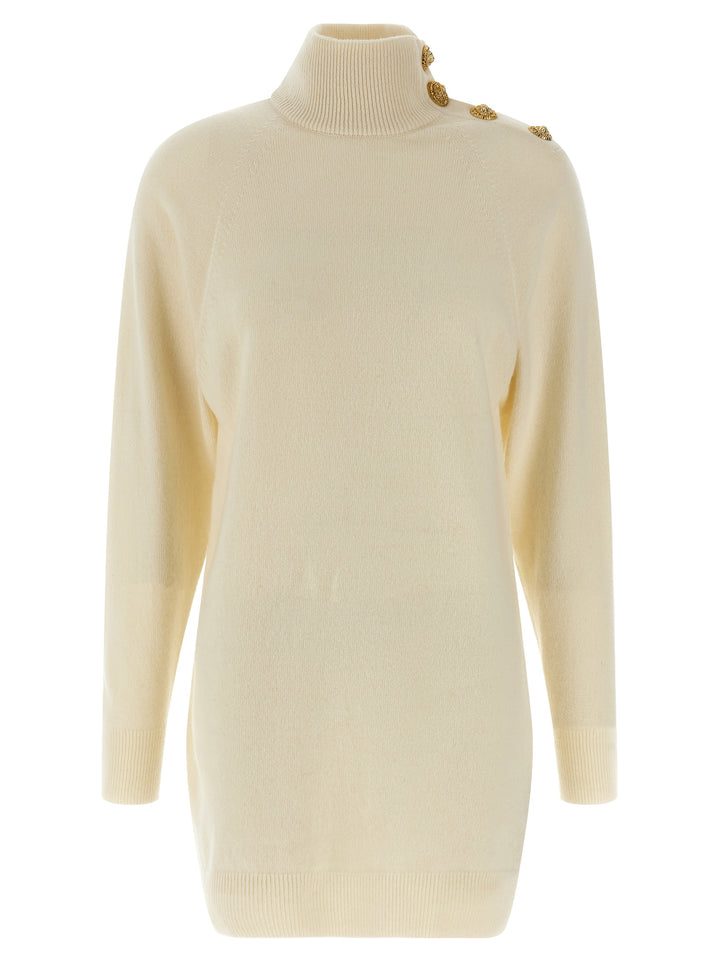 Balmain Cashmere Wool Dress Dresses - Beige | b97a3274d2f112310ccf9852b4603df1bfc86a9d