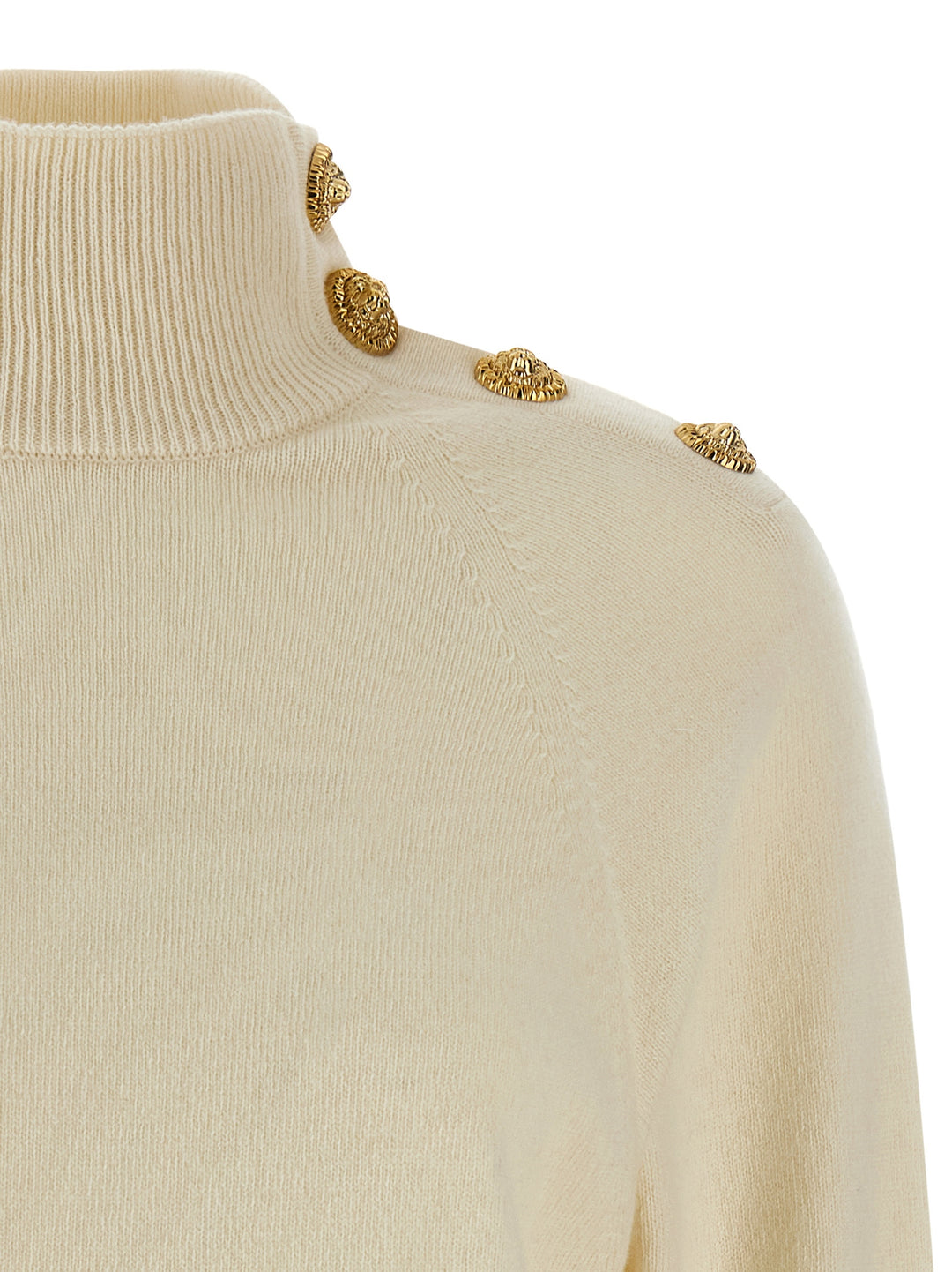 Balmain Cashmere Wool Dress Dresses - Beige | 91f0cbecf1bb4b530d2dc9401ff6d6bb1cabd6a4