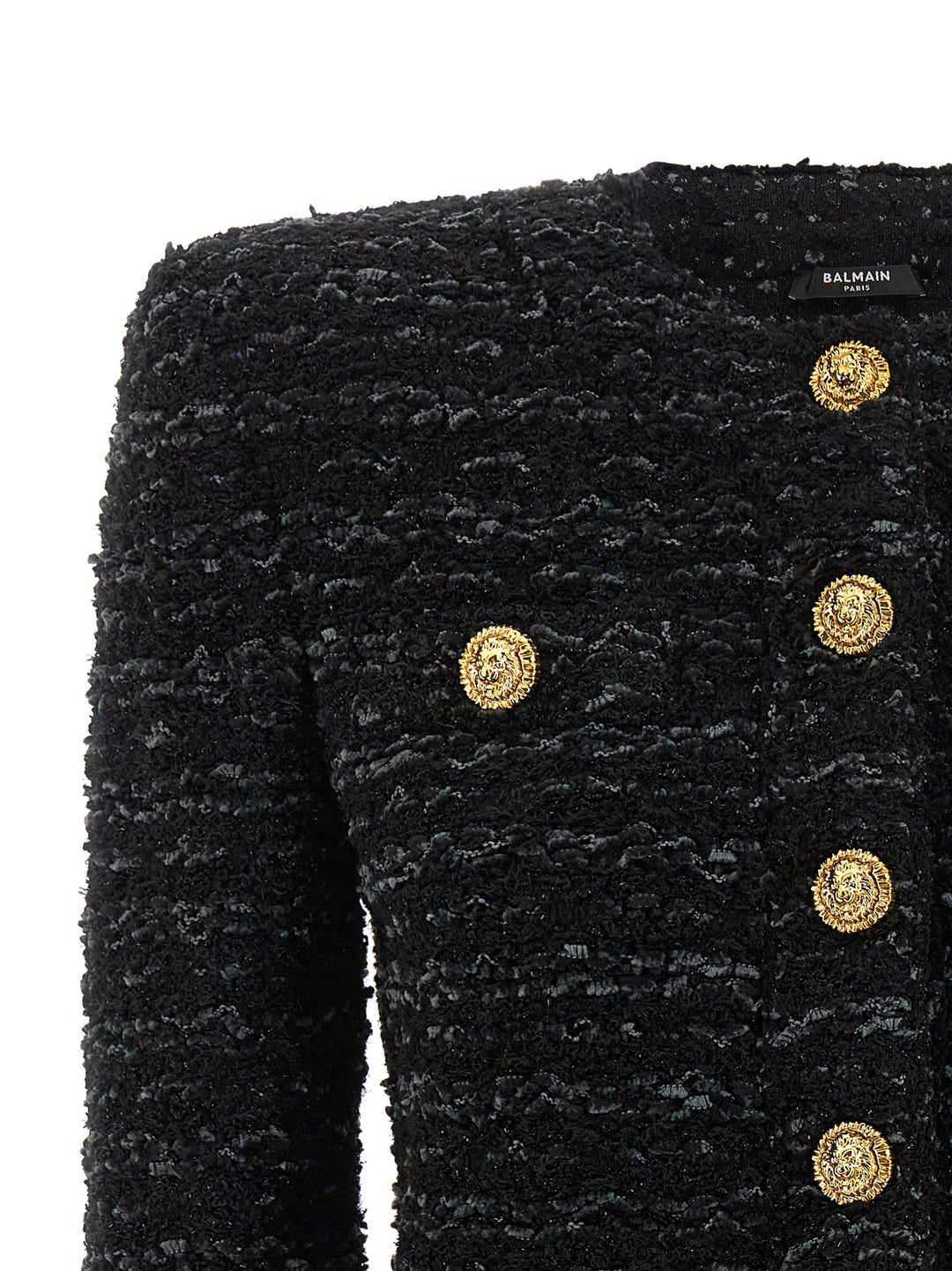 Balmain Tweed Blazer BlazerS - Black | cba720c80fe7938dc7252423e635bfb77449452a