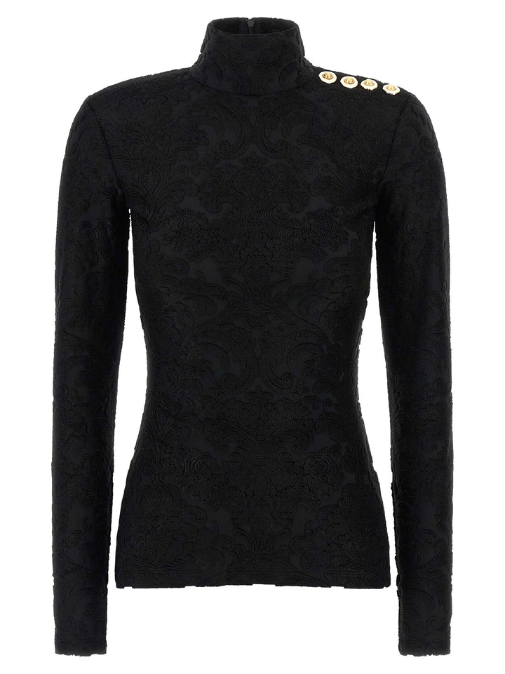 Balmain Barocco Tops - Black | d6341867763045b7a0ffa9a4b2dae751b7a3ea73