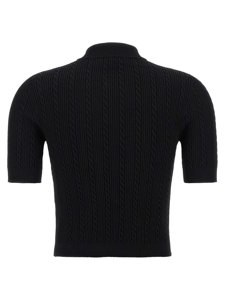 Balmain Short Sleeve Cardigan Sweaters and Cardigans - Black | 2506cad9438f46556edb4234ab0a6f37d2b246c4