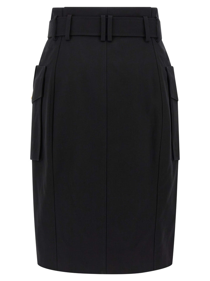 Balmain Wrap Skirt Skirts - Black | 4e5e60a0a2b2d857f9aa846b5719d55ecb47c944