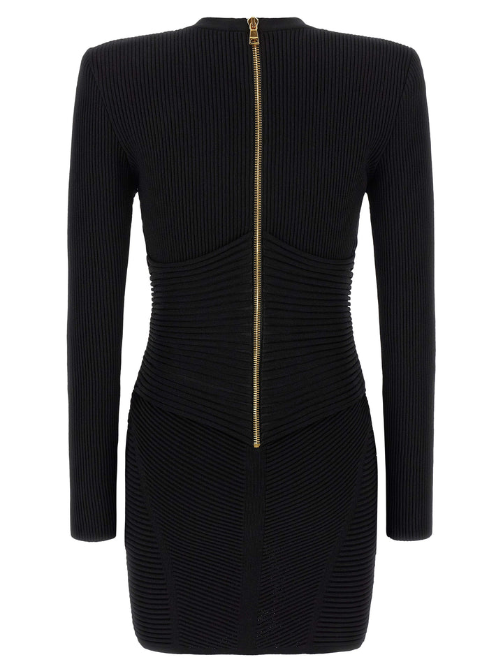 Balmain Bodycon Dress Dresses - Black | ba68ab5532ddd6112fbc63794059f38d180e9fd5