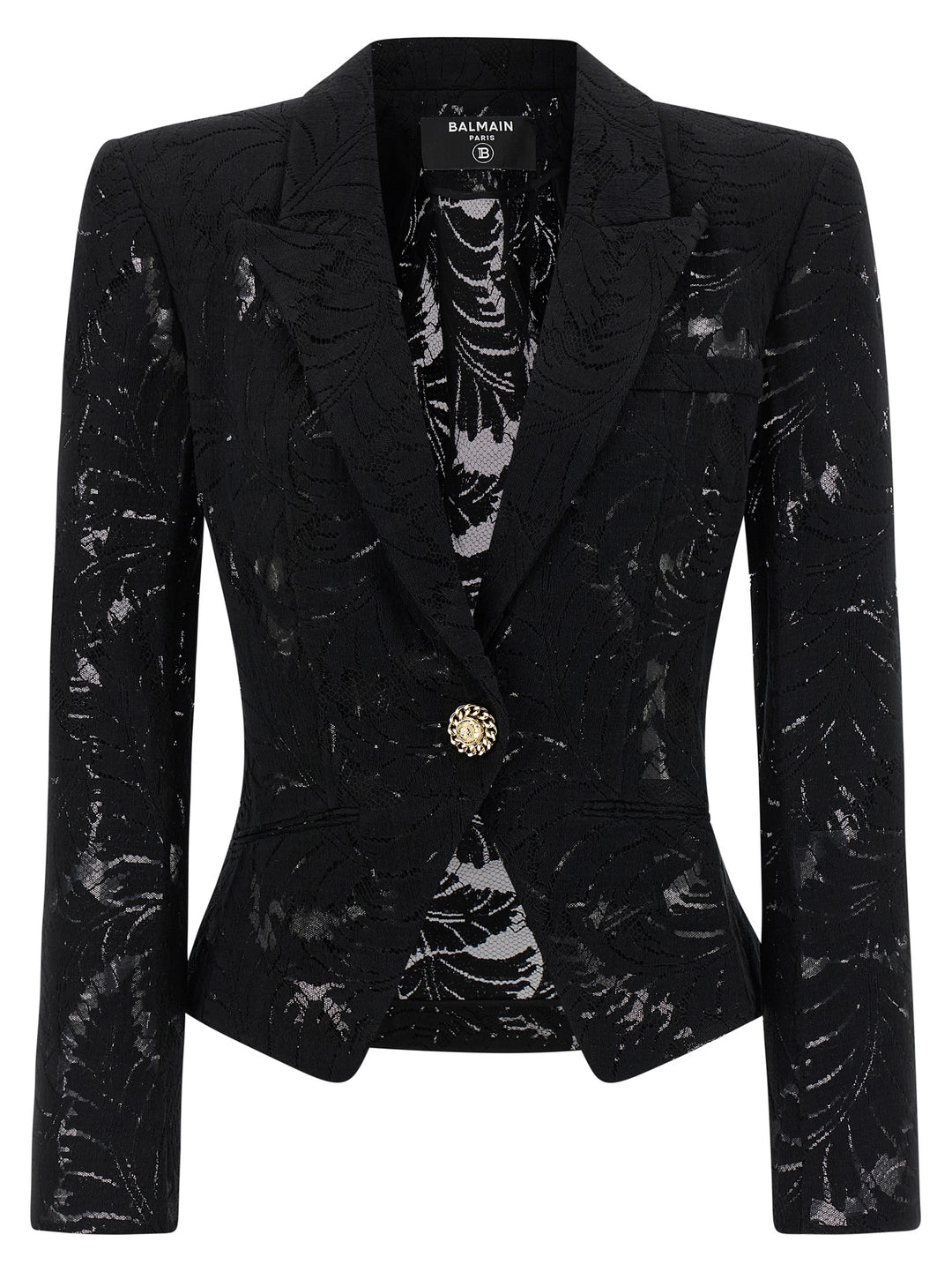 Balmain Lace Blazer BlazerS - Black | db8f3d3b096b544c9930239823bea36d100b435f