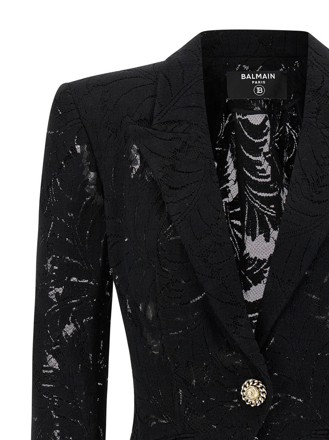 Balmain Lace Blazer BlazerS - Black | 886cad5cefa5b1cd85479d6a15251b6c725e729f