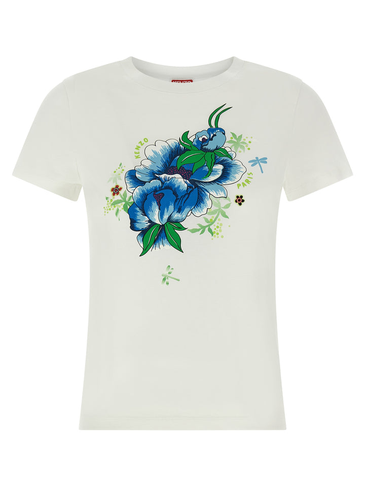 Kenzo Kenzo Peonies T-shirt - White | 71486e8fb0ef1afd2ef235bface696acc7bb89c6