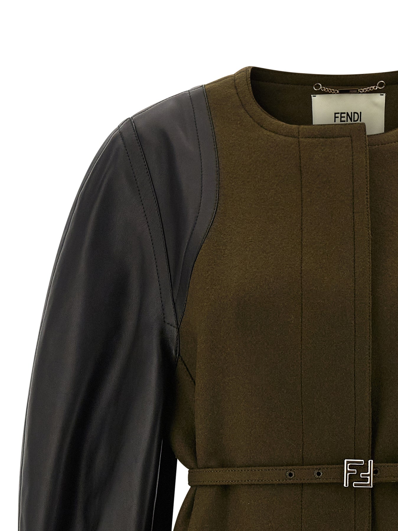 Fendi Wool Felt Coats and Trench Coats - Green | 1d2677db34162d1df4e9b4e6de71e5de4319d11c