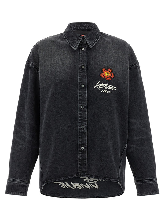 Kenzo X Futura 2000 Shirt And Blouse Black