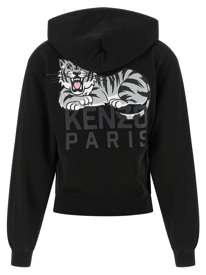 Kenzo Kenzo Happy Tiger Sweatshirt - Black | 65fdf85a5ee5d244a00413cde67b778eb2920661