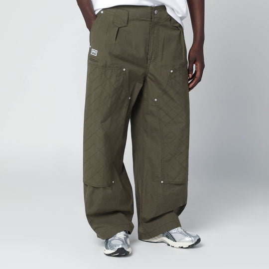 Khaki Green Cotton Trousers
