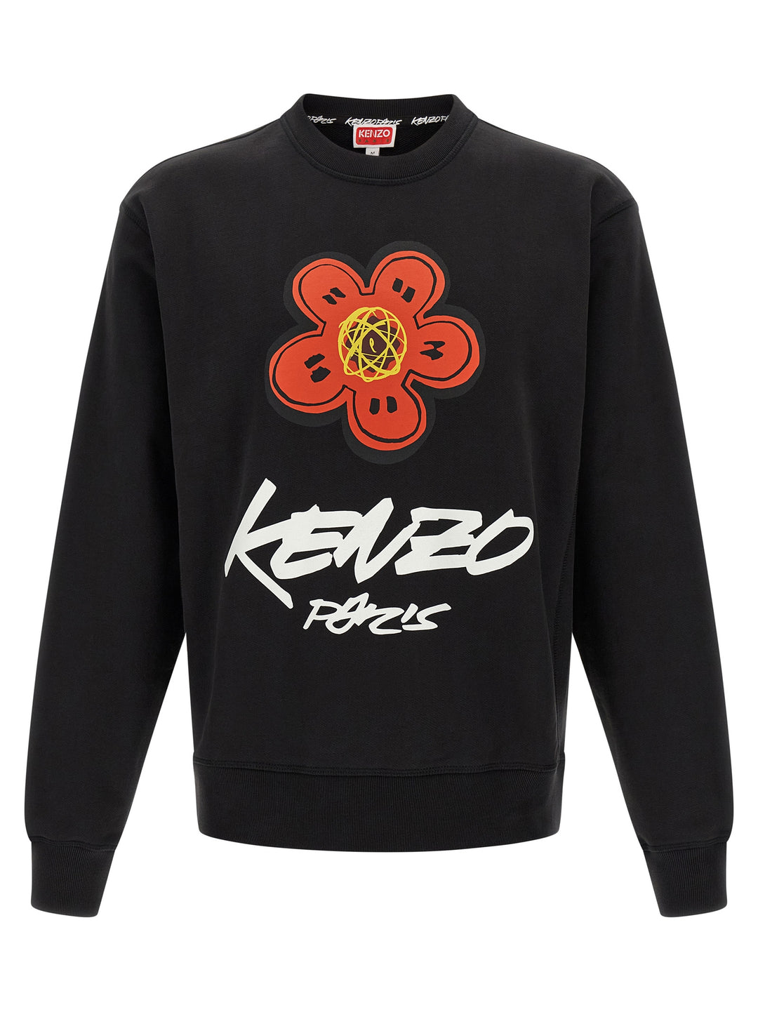 Kenzo Logo Print Sweatshirt - Black | 04ef8c84e234a76abdeaef28d889eac00b88aa43