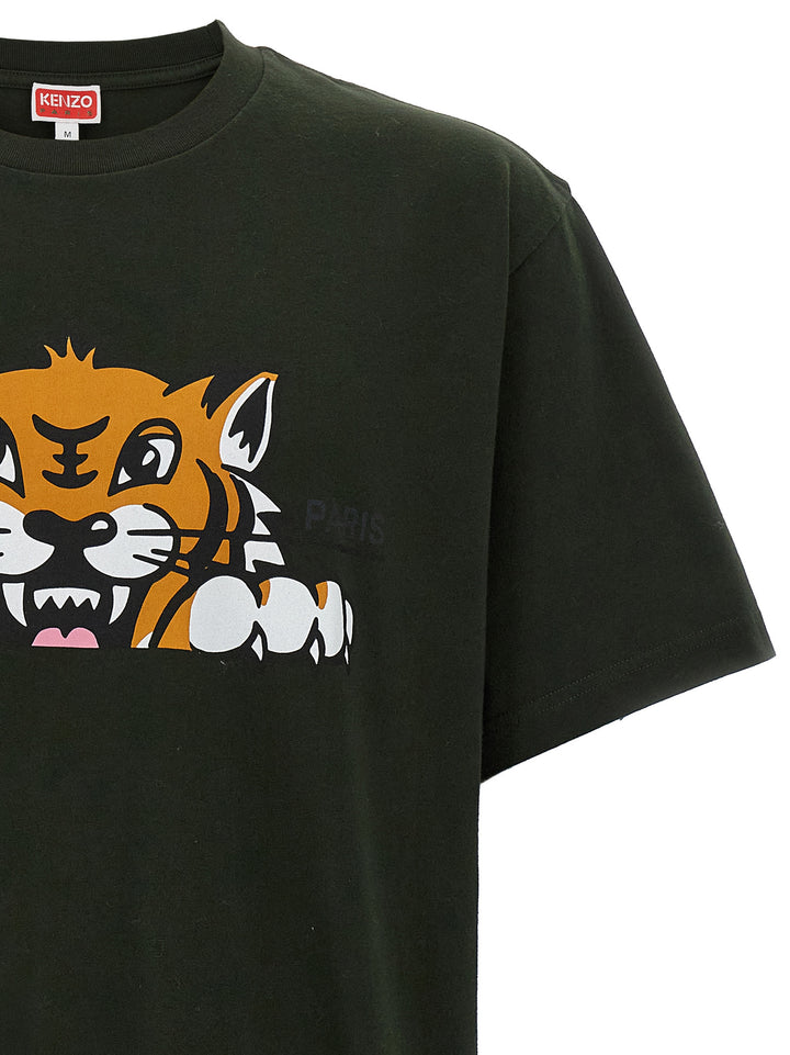 Kenzo Kenzo Happy Tiger T-shirt - Green | 92f2969b4191582005d05a02bc7c942652840af3