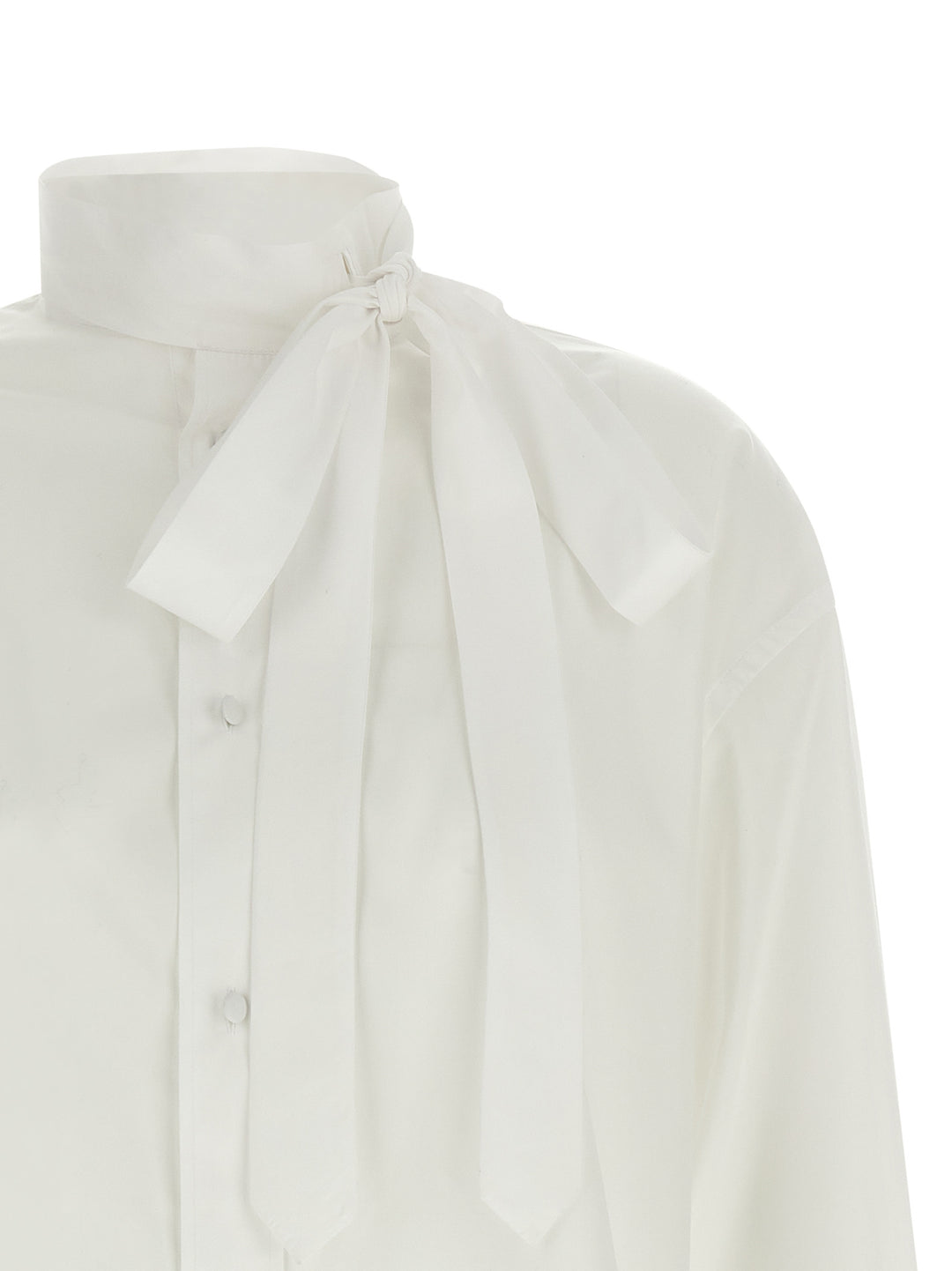 Kenzo Lavallière Collar Shirt Shirt and Blouse - White | 89572e17800937ac7cde2716bea8693a72adbfe9