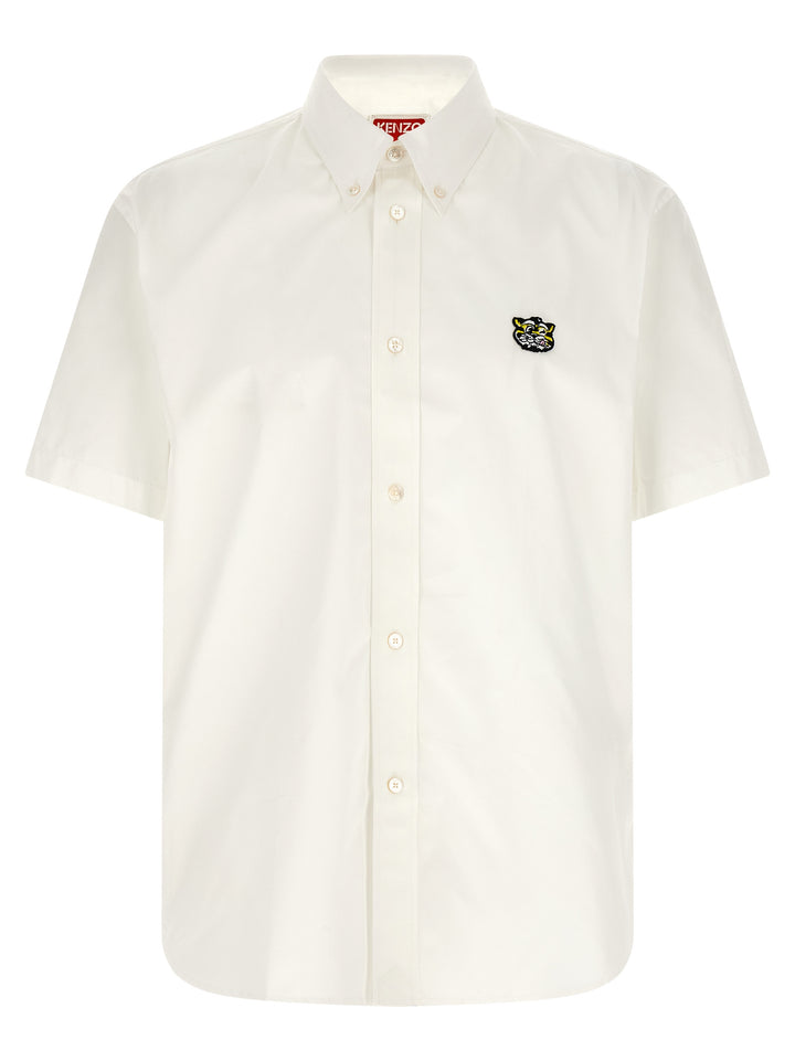 Kenzo Wild Tiger Crest Shirt and Blouse - White | 3e5d4c0339a2ffd59cd4799aeeb28a8a979a7135