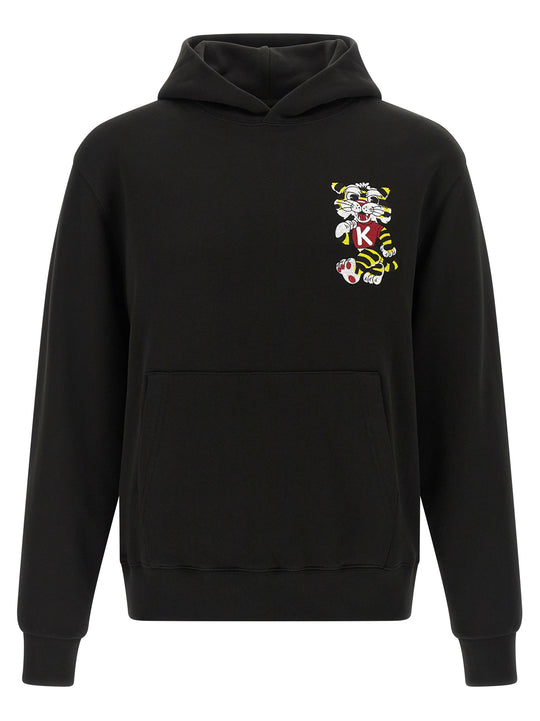 Wild Tiger Embroidered Sweatshirt Black