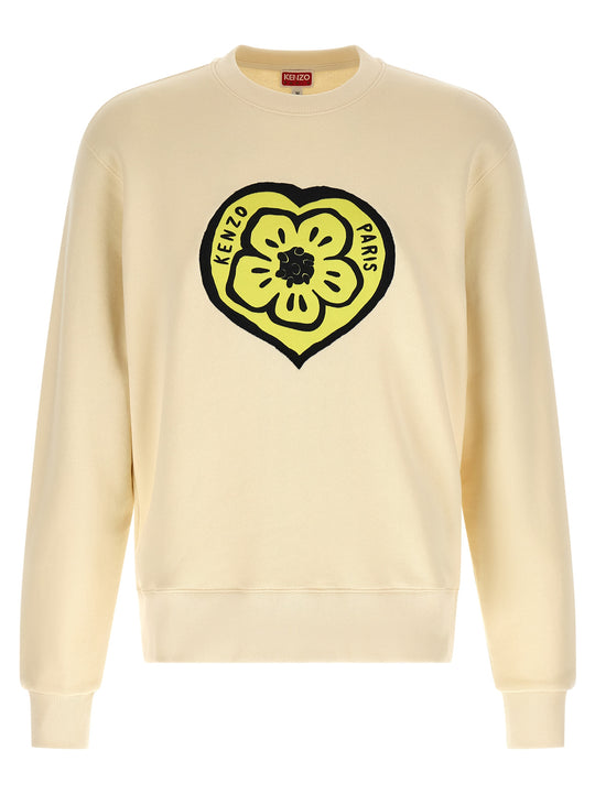 Kenzo Boke Heart Classic Sweatshirt Beige