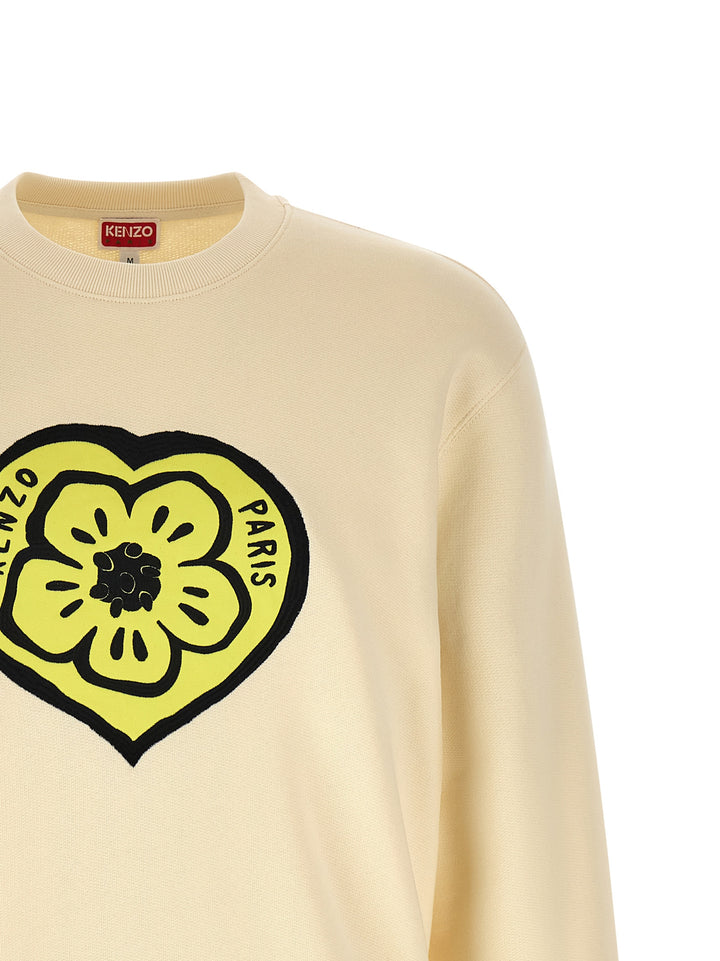 Kenzo Kenzo Boke Heart Classic Sweatshirt - Beige | df22fd5d1d1462311aa6982f9025936e2869e1a9