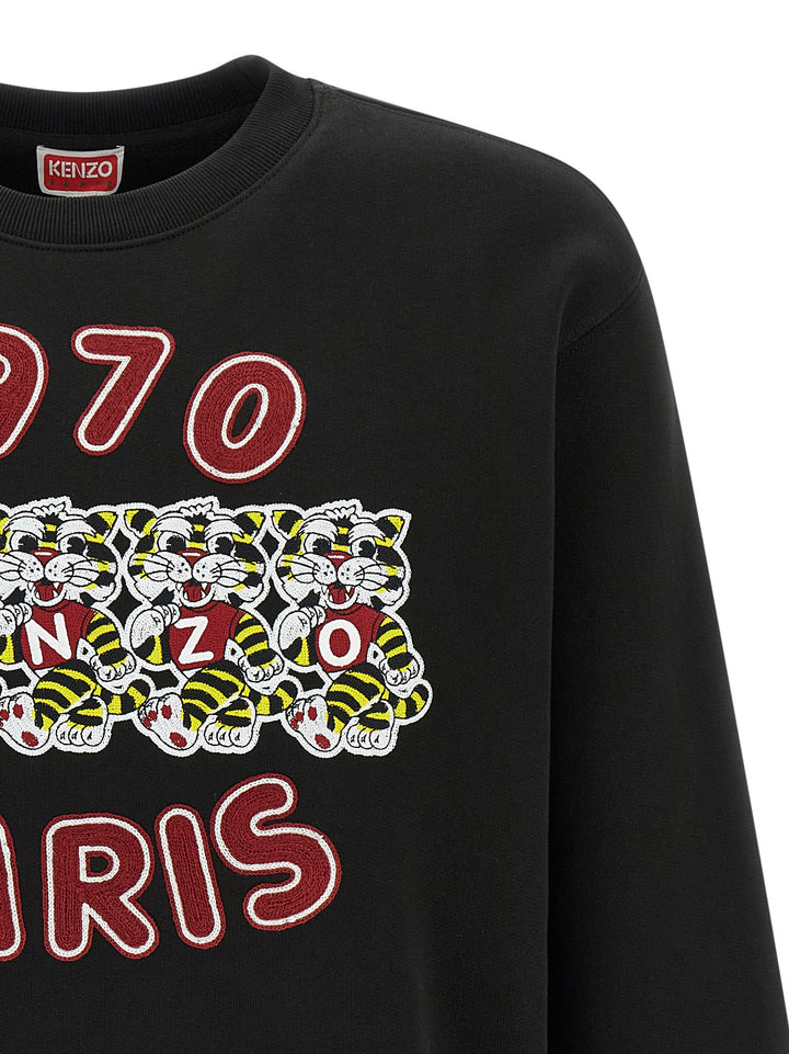 Kenzo Wild Tiger Embroidered Sweatshirt - Black | 4f887fef80b2e30ce640104b0b67a3a3f3668913
