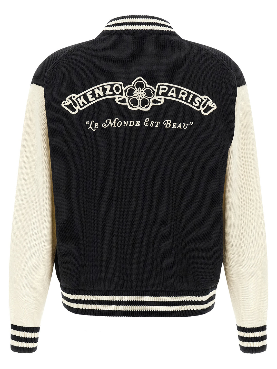 Kenzo Kenzo Paris Emblem Sweaters and Cardigans - White/Black | d92fdea4451baadc256c7ccb3cd7b0ea8a47ab9a