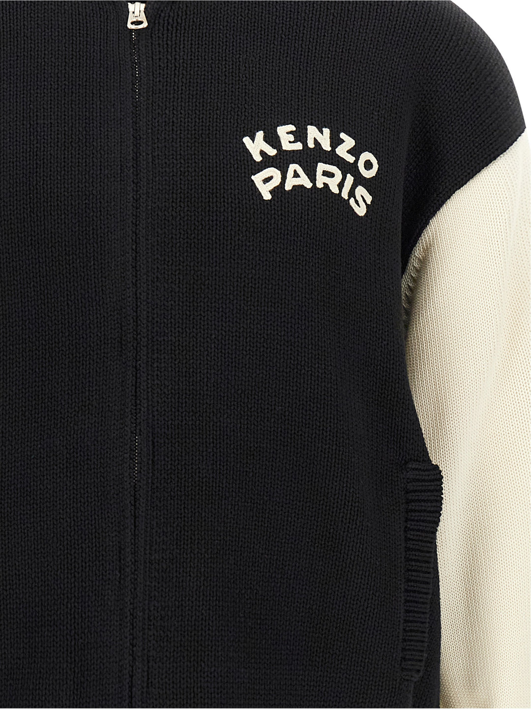 Kenzo Kenzo Paris Emblem Sweaters and Cardigans - White/Black | 691d89aa51b7b983fd6078b631740dc63d7448f8