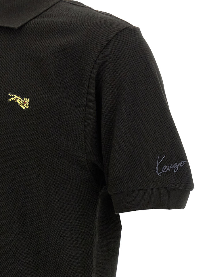 Kenzo Kenzo Happy Tiger Polo - Black | 356b3972d4f13df313f3d54f3fc2685e4470302a
