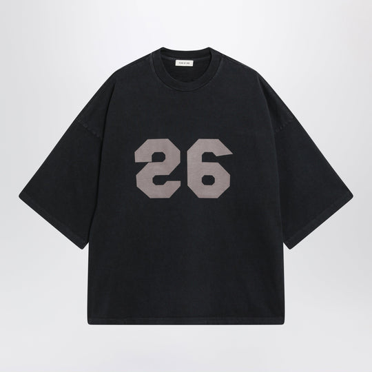 T-Shirt 26 In Heavy Cotton Jersey In Black