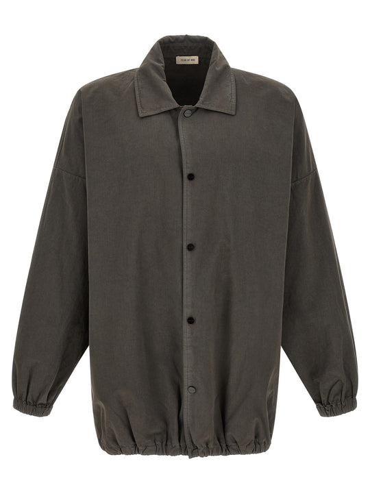 Cotton Windbreaker Puffer Jackets Gray