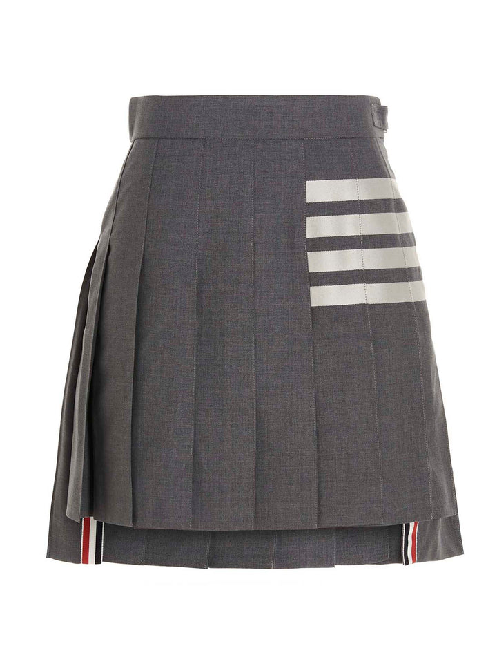 Thom Browne 4 Bar Skirts - Gray | 4d718aeee2978884416bcab48bfcf64efb89b356