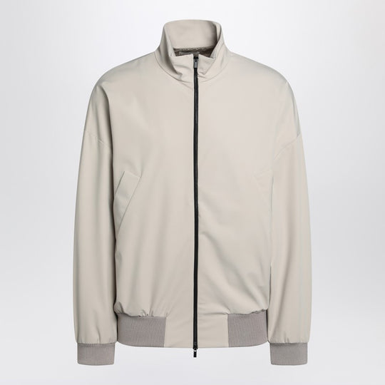 Bomber Jacket With Zip In Nylon Blend