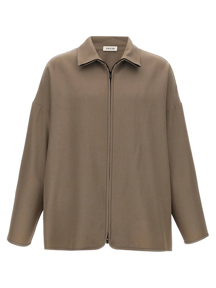 Fear Of God Wool Jacket Puffer Jackets - Beige | a9d52d0aa37af23c8f2fed921b868ade3601dd3f