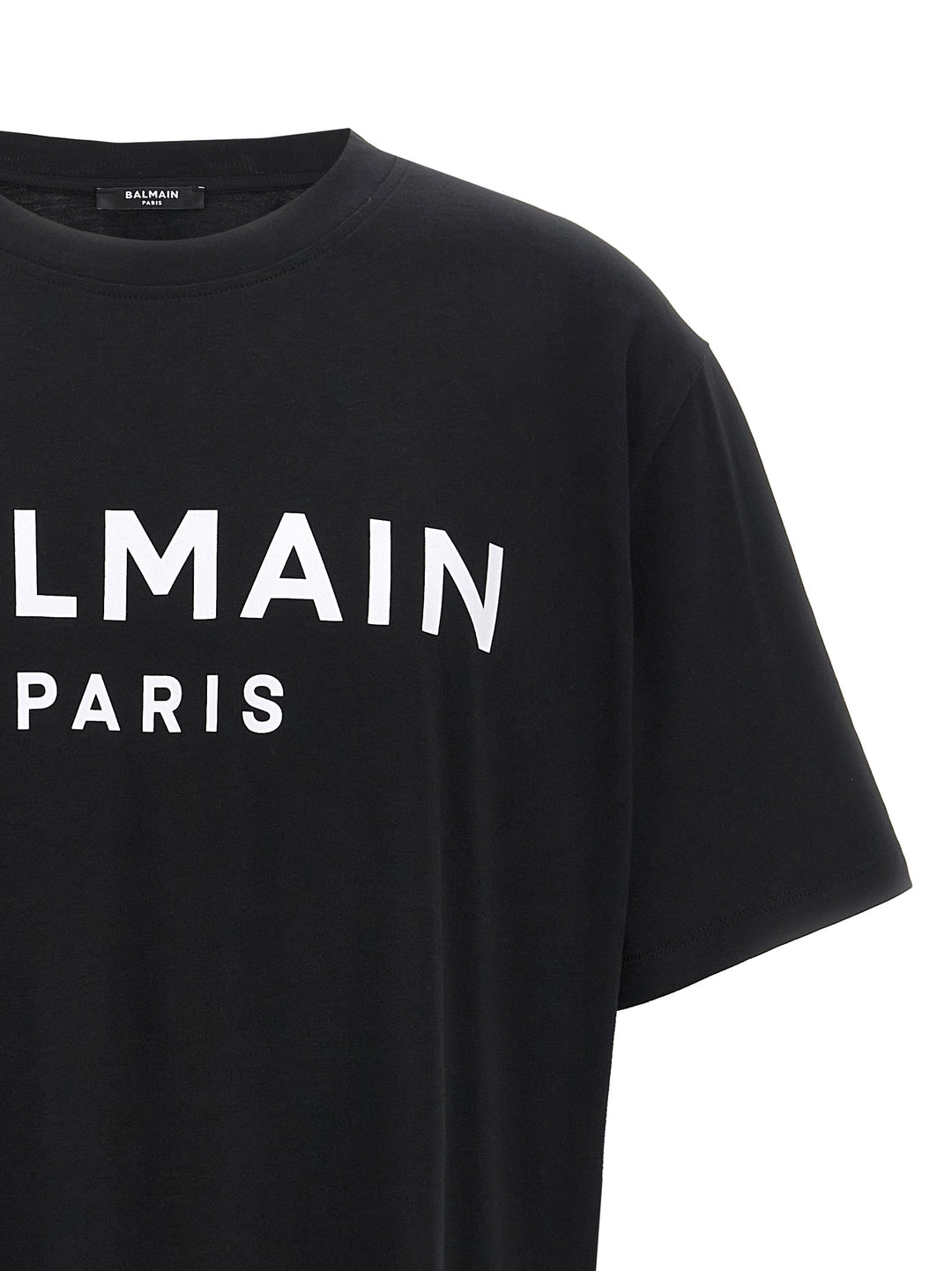 Balmain Logo Print T-shirt - White/Black | 11dafa3ecb9cf50a63df777bdff215c601641383