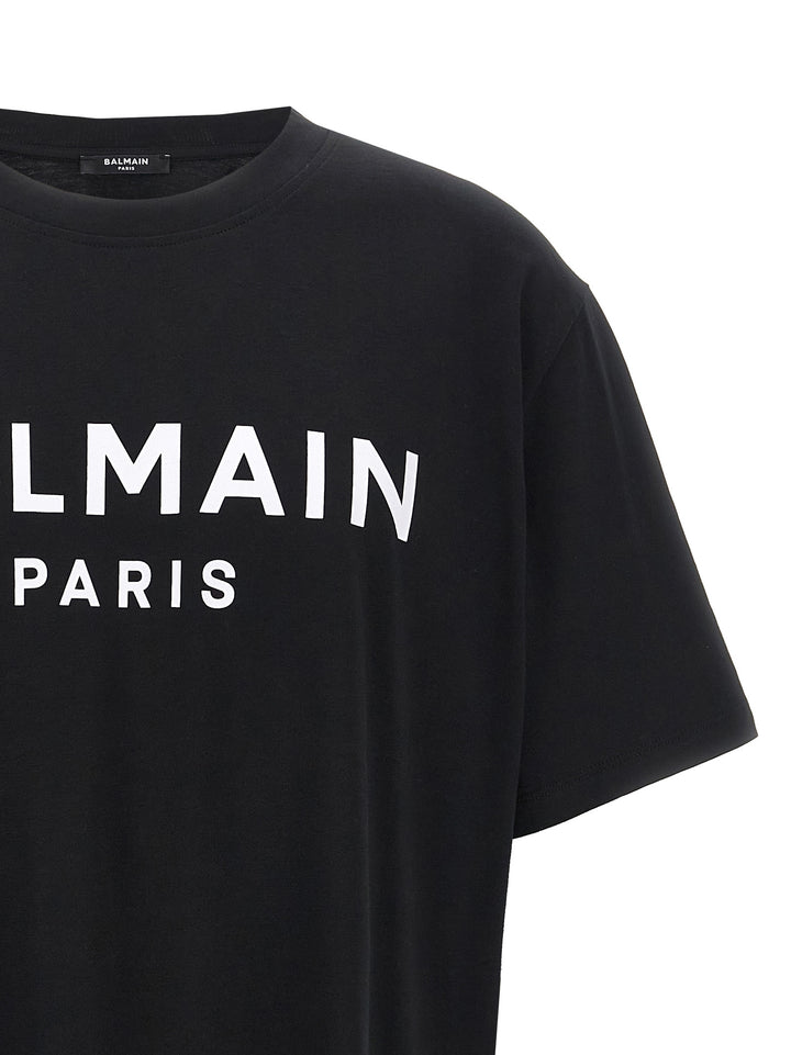 Balmain Logo Print T-shirt - White/Black | 11dafa3ecb9cf50a63df777bdff215c601641383