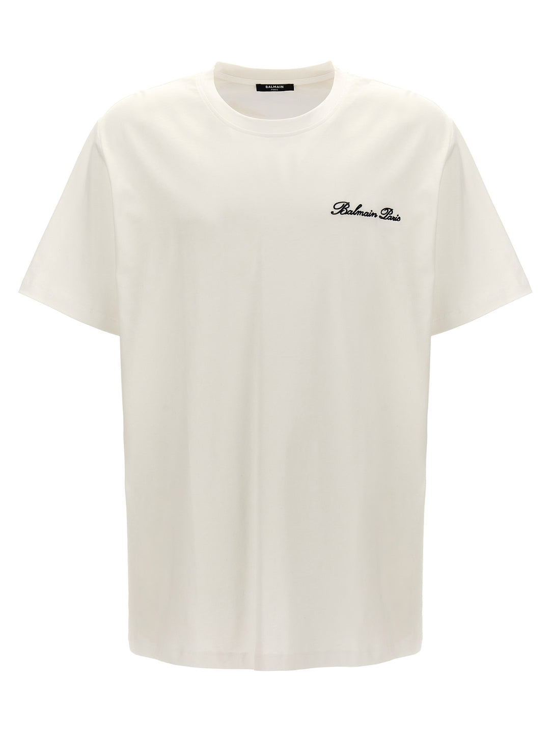 Balmain Signature T-shirt - White/Black | c2922bb3ac221ebf5a59160f7442c08301f7e9c6