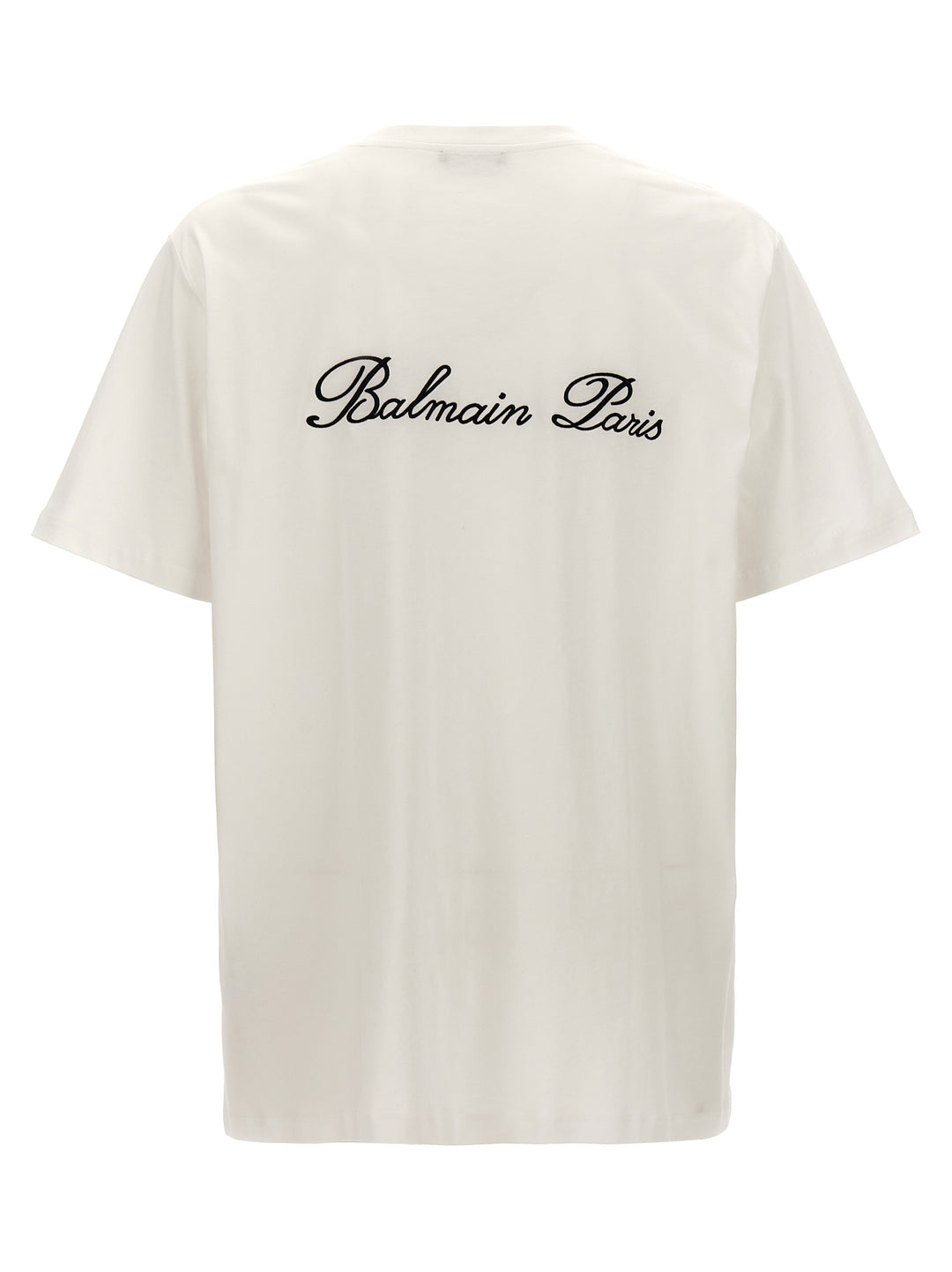 Balmain Signature T-shirt - White/Black | 5a380bf62e46c0fec6cfefdd1236a1ebc74a3867
