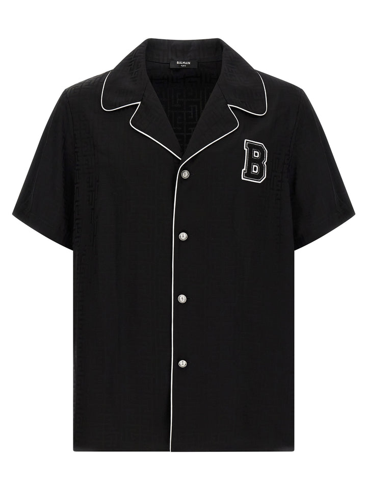 Balmain Balmain Varsity Shirt and Blouse - Black | b4e05bd436c21a5ec0d18c02e7458416cf680087