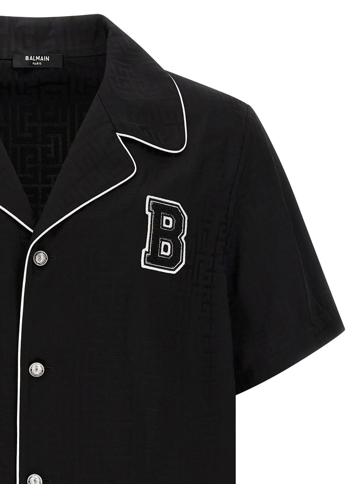 Balmain Balmain Varsity Shirt and Blouse - Black | 0f18f4a48057d3f89ecde235c26ab0a30c0f9e11
