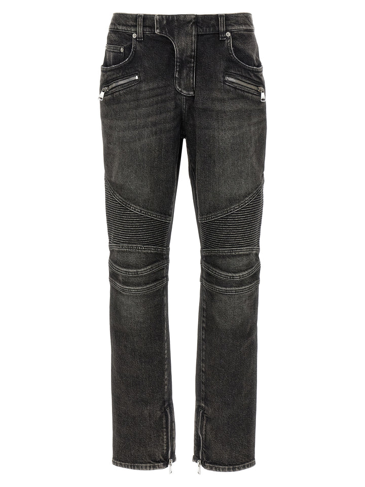 Balmain Biker Jeans - Gray | 34b9cf123ded4fae0c765f7257a52112d4b75798